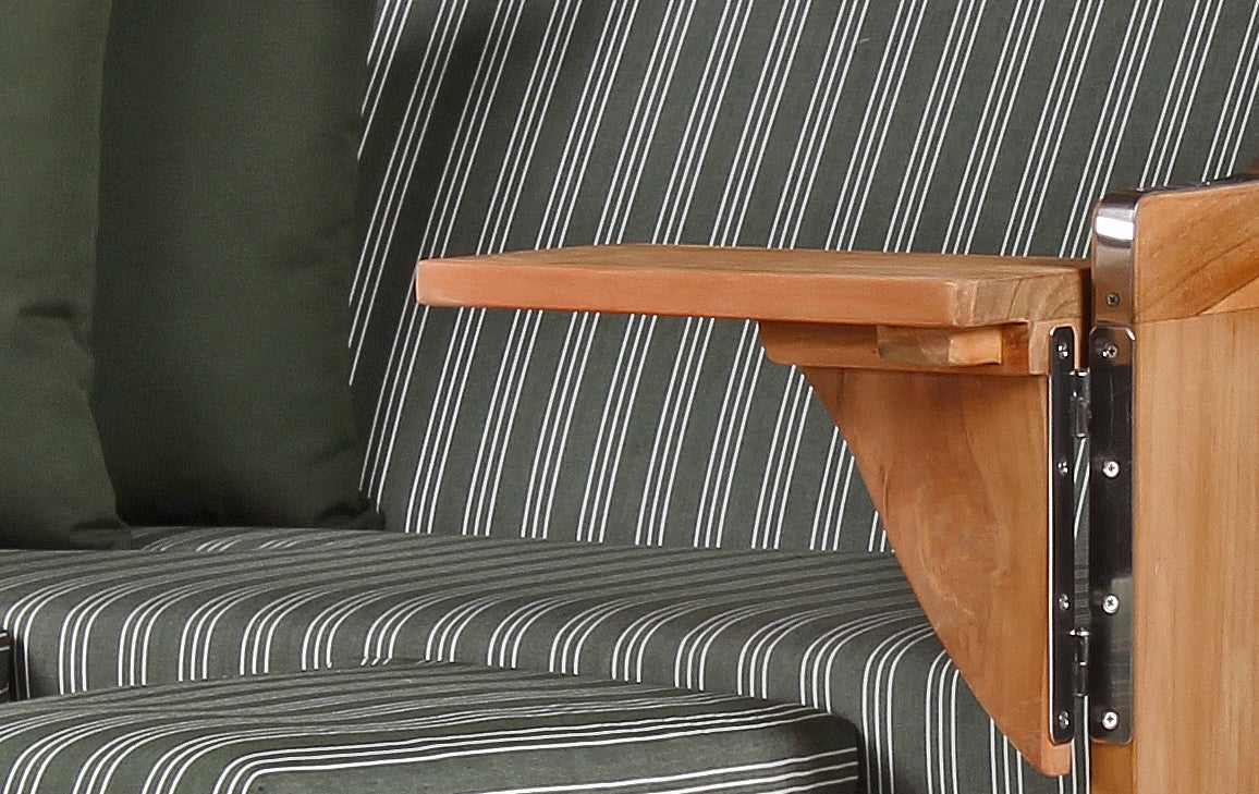 Rantum Teak PE shell strandstoel, design 504