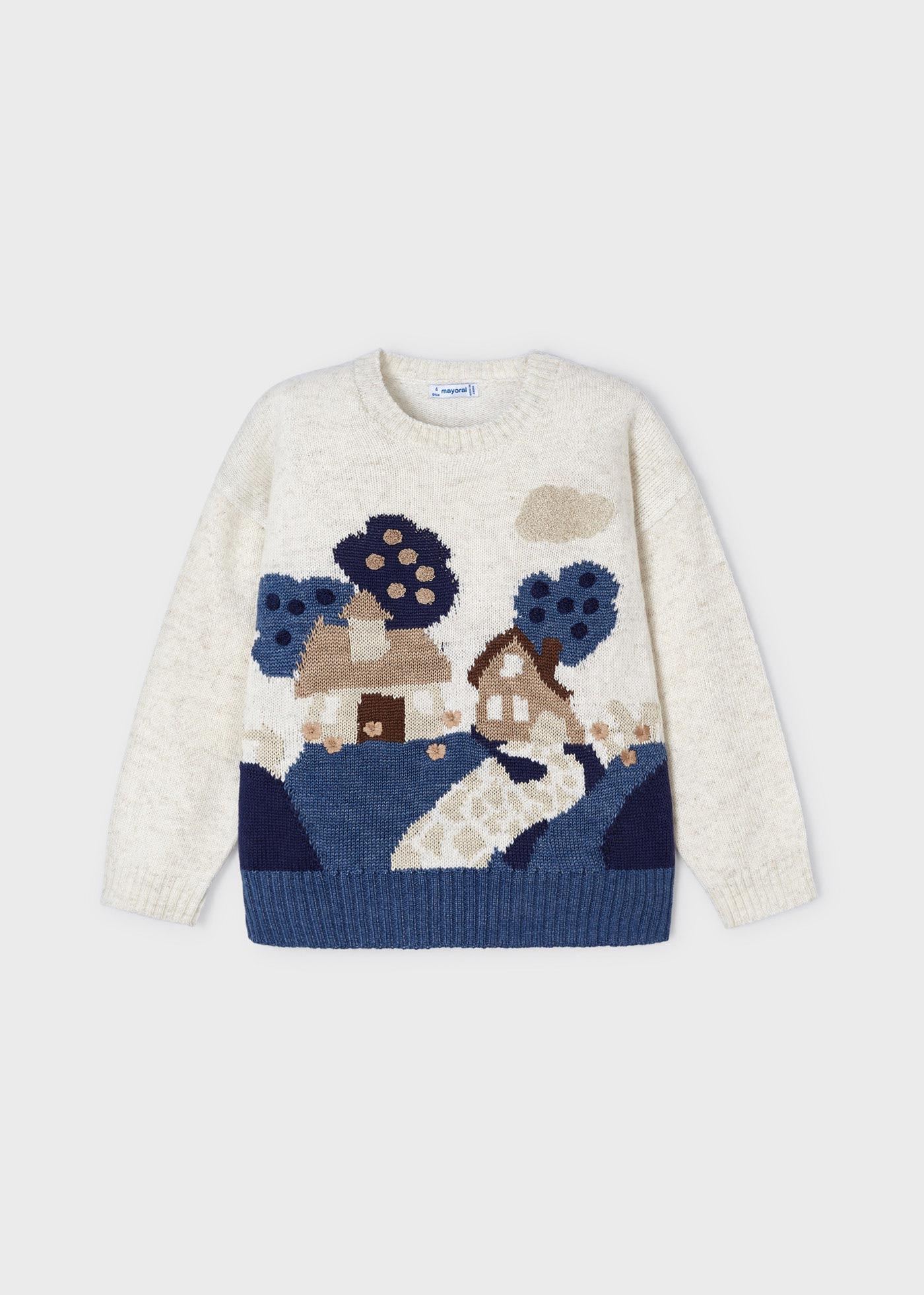 Camisa Intarsia para meninas