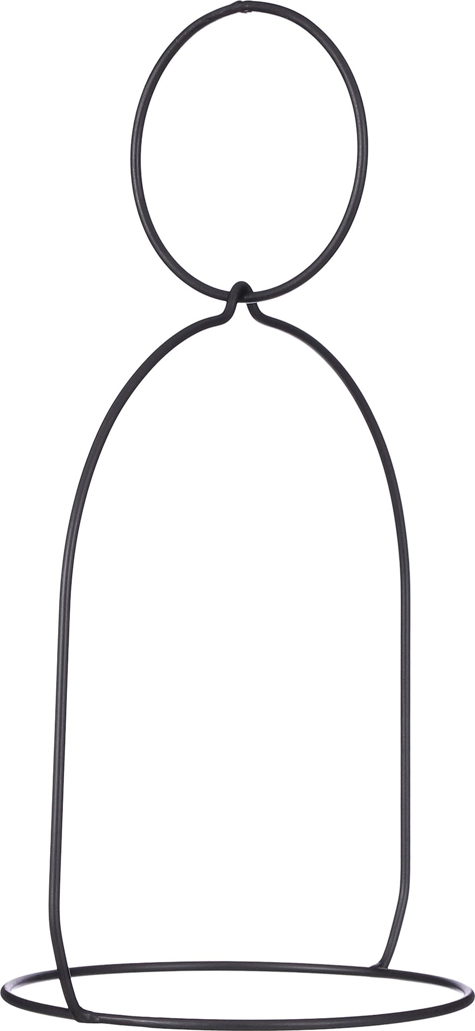 Mica Decorations pothouder zwart 25,5 x 21 x 44 cm