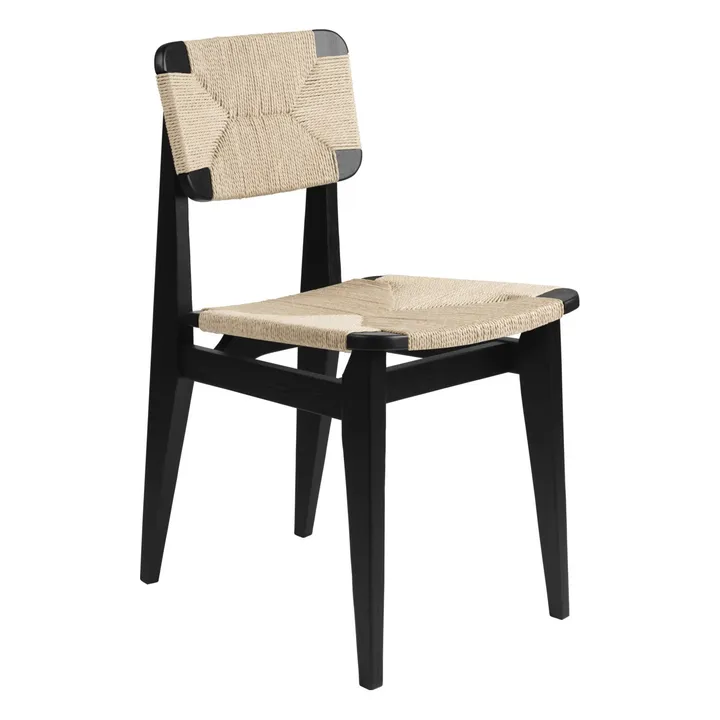 Gubi C-Chair paper cord - Marcel Gascouin | Chêne noir