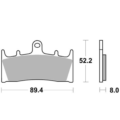 Plaquettes de freins SBS 686HS Sinter Métal Fritté avant