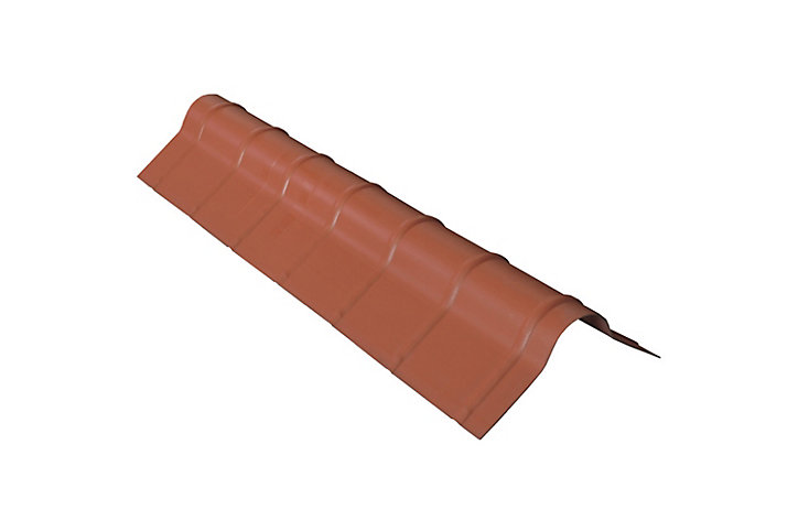 Faitière pvc polyvalente Renolit Tecno Imac terre cuite 120 cm