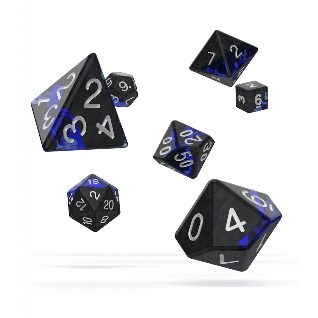 Oakie Doakie Dice dés RPG-Set Enclave - Sapphire (7)