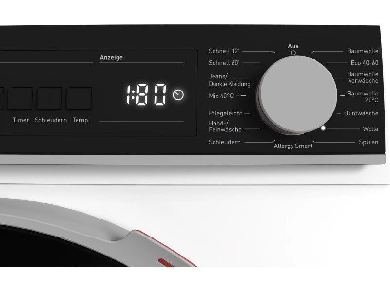 Sharp Waschmaschine ES-NFB714CWA-DE Links Frontloader mit 7 kg Ladekapazität