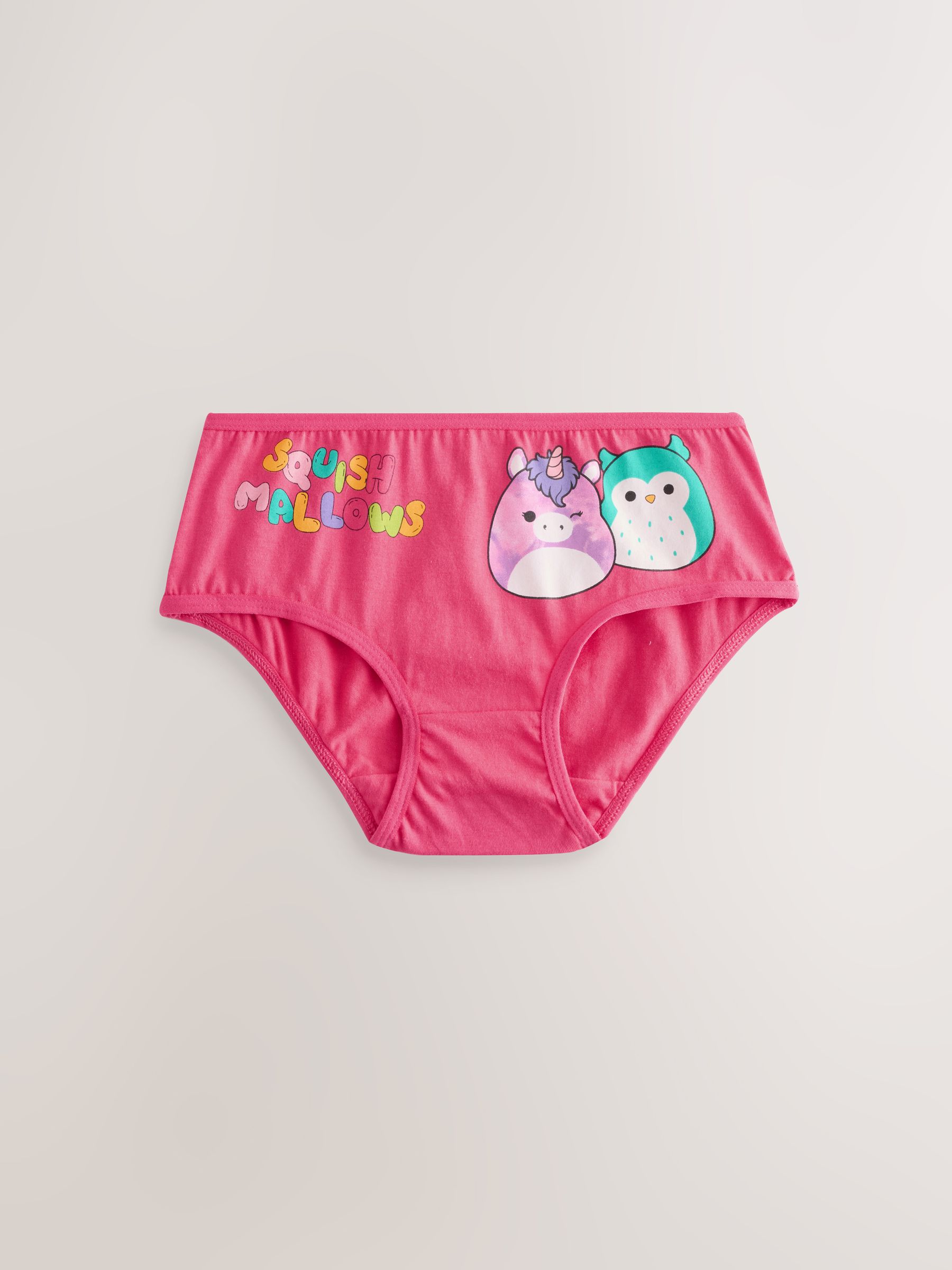 Rood/groen - 100% katoenen Squishmallow Onderbroeken set van 5 (5-14jr)