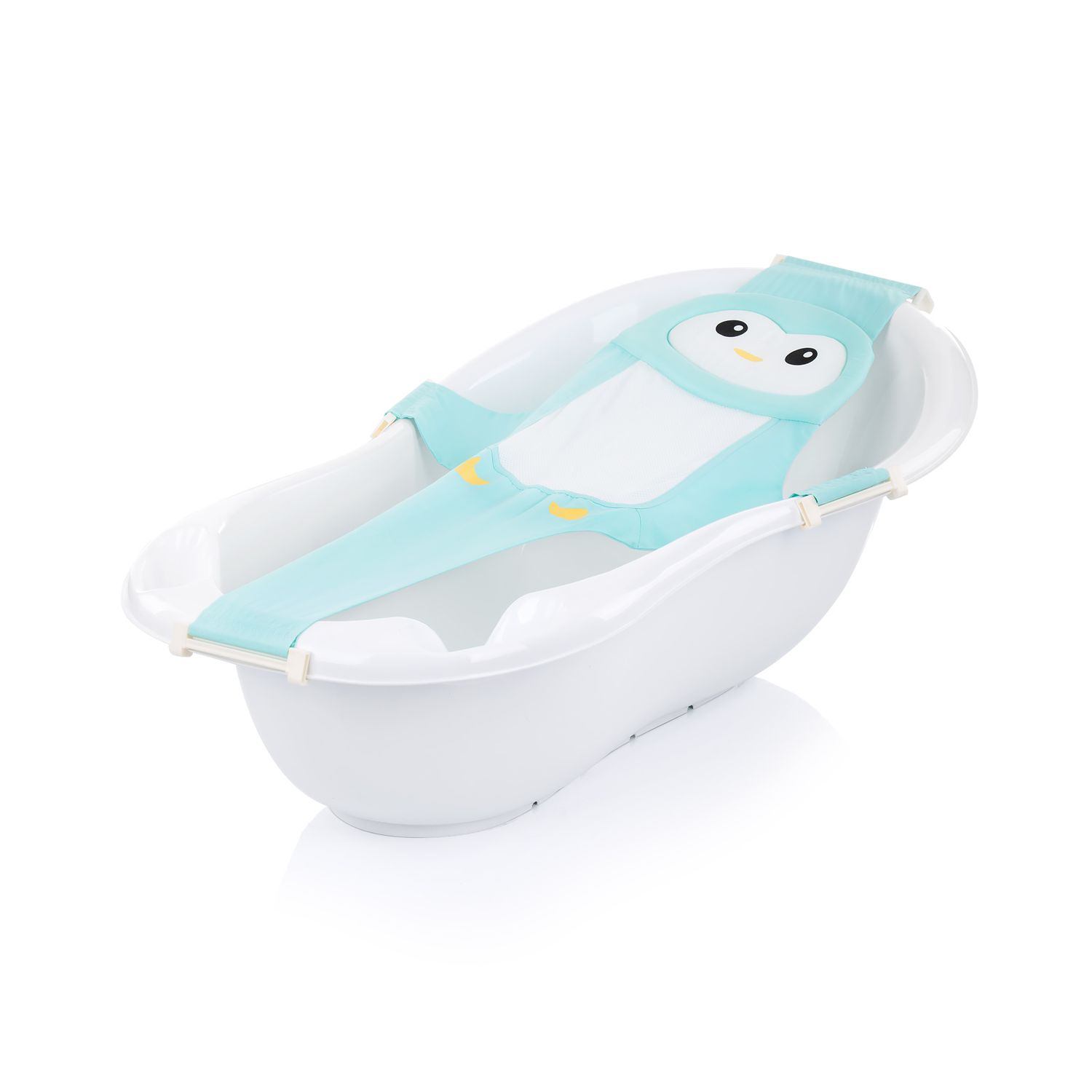 Chipolino Babywannen Netz Tiere, Badewanneneinsatz, Kunststoffbügel, ab Geburt blau