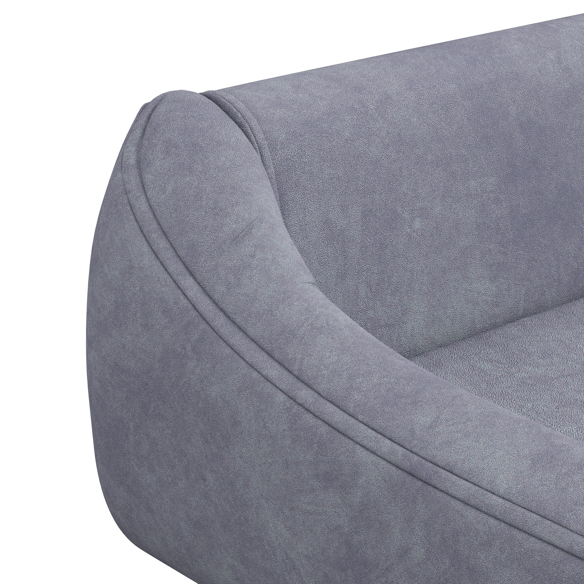 PawHut Hundesofa mit rutschfeste Füße grau 102L x 58,5B x 42,5H cm