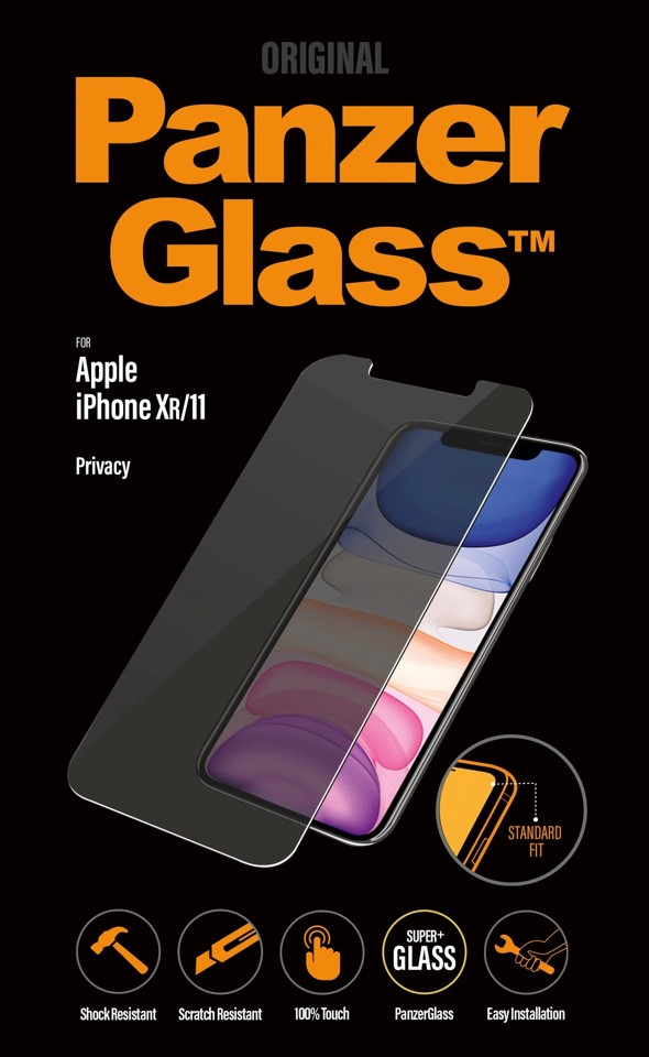 PanzerGlass™ - Privacy Skærmbeskyttelse Apple iPhone 11 - XR - Standard Fit