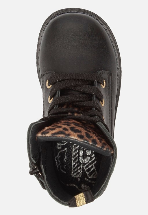 Muyters Veterboots zwart Leer 22607
