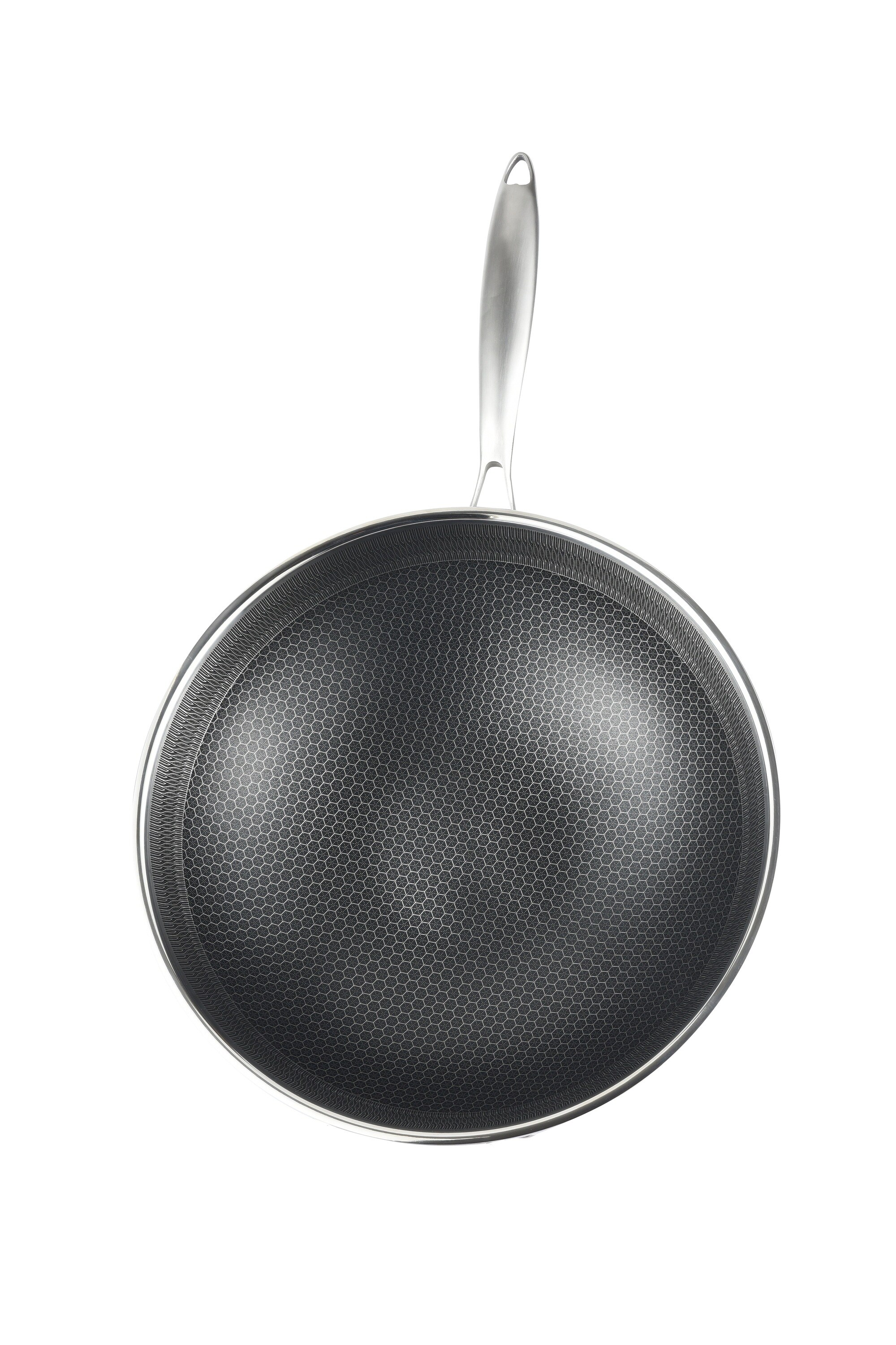 Cheffinger Bratpfanne 18/10 Edelstahl Wabenstruktur Ø24cm