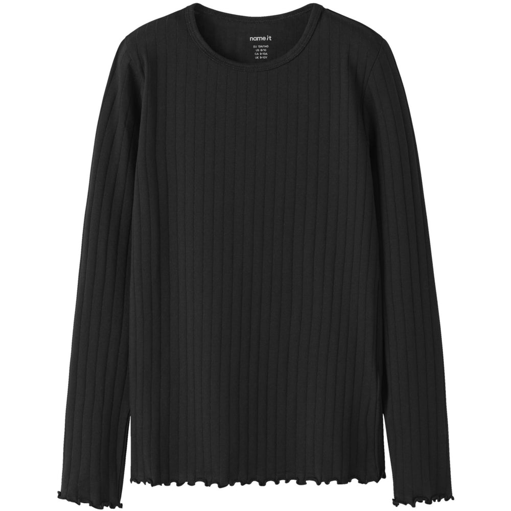 Køb Name It Black Nkfvibse Ls Slim Top