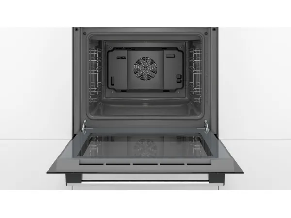 Bosch HBF010BR1S Serie | 2, Indbygningsovn, 60 x 60 cm, rustfrit stål