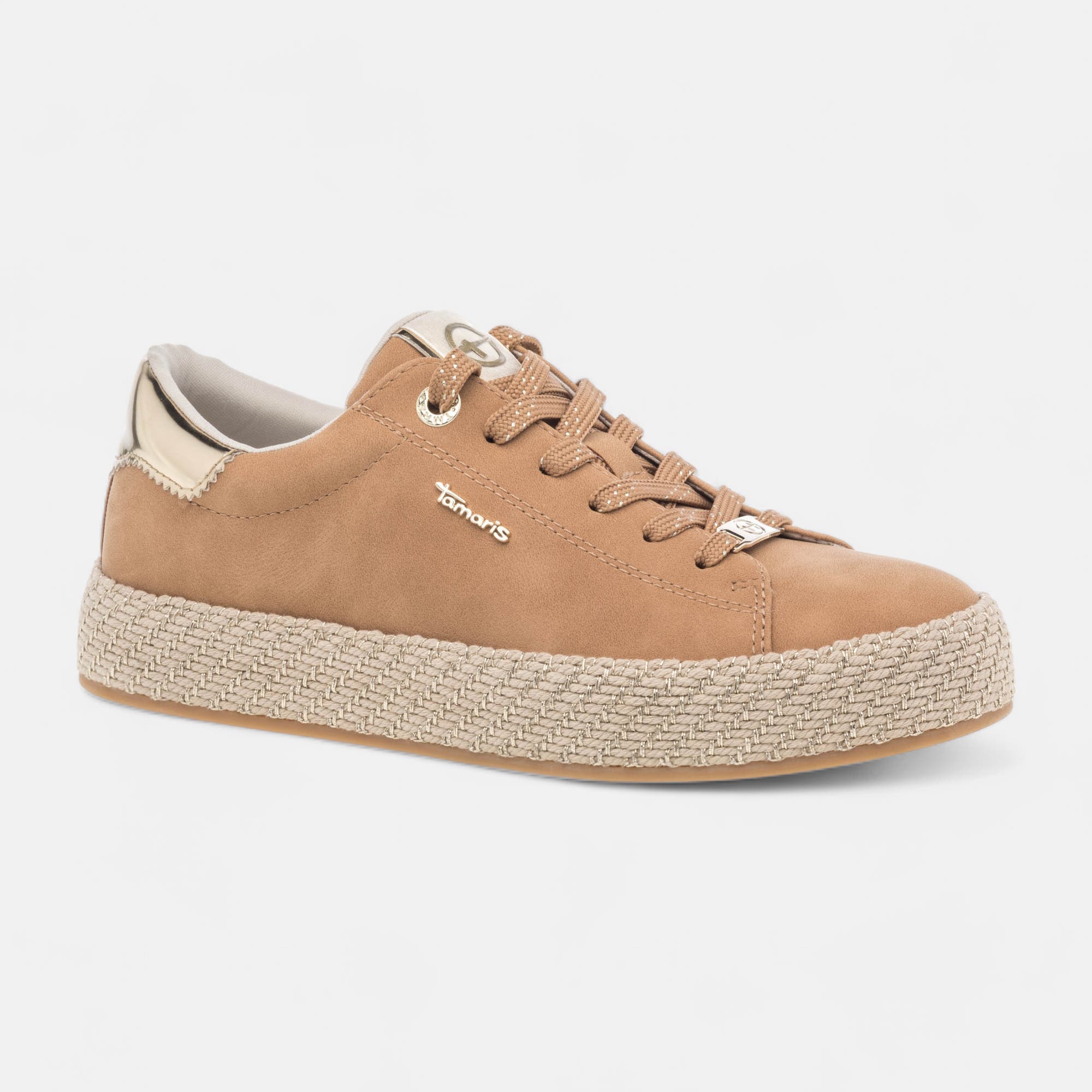 Baskets basses Femme camel
