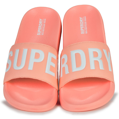 Superdry - Sandales De Piscine Véganes Core - Rose / Blanc