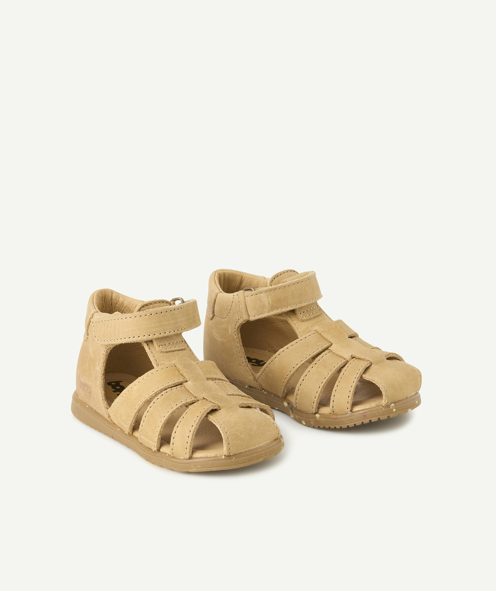 BOPYSANDALES BÉBÉ GARÇON EN CUIR BEIGE