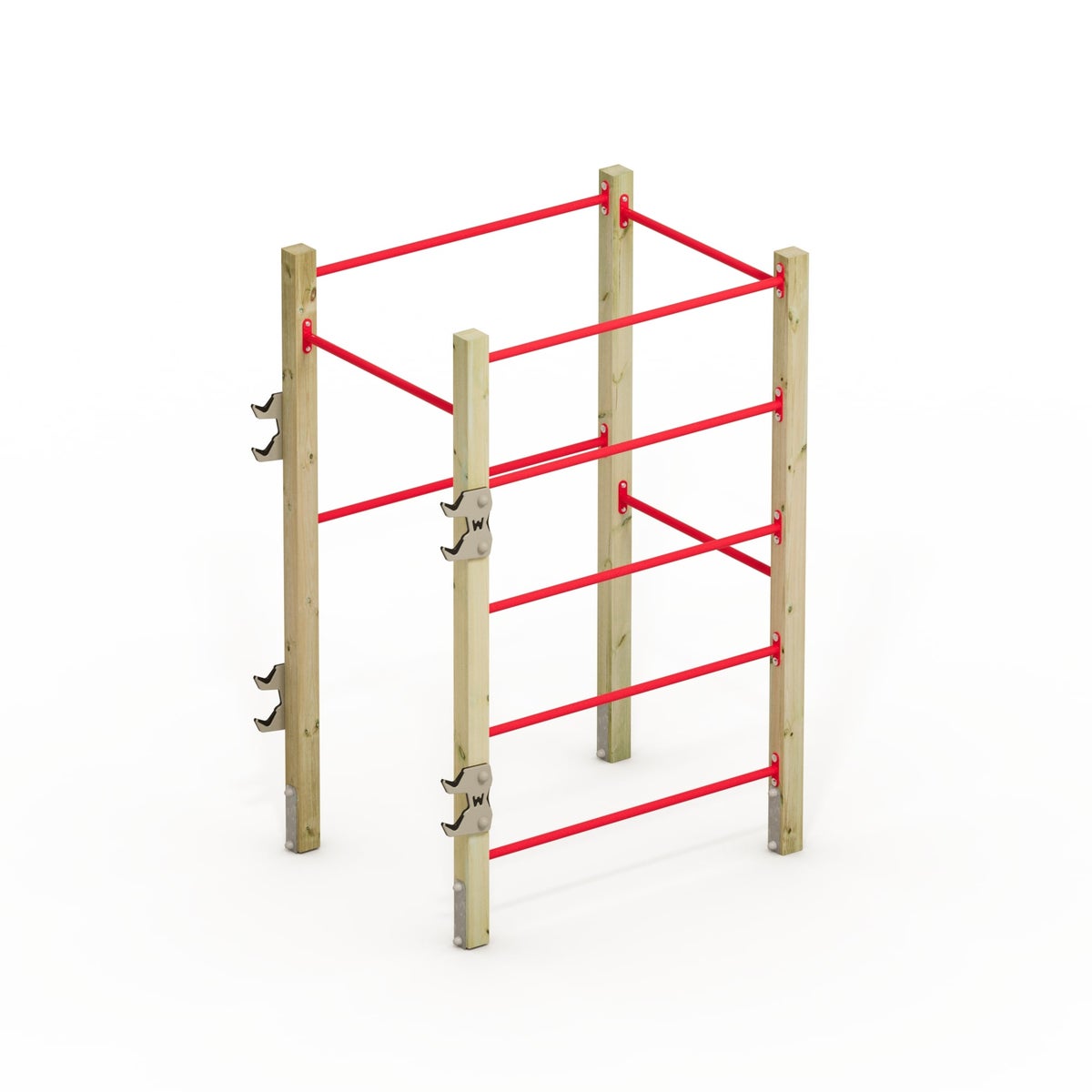 WICKEY FIT Base 410 – outdoor fitnesstoestel – rood