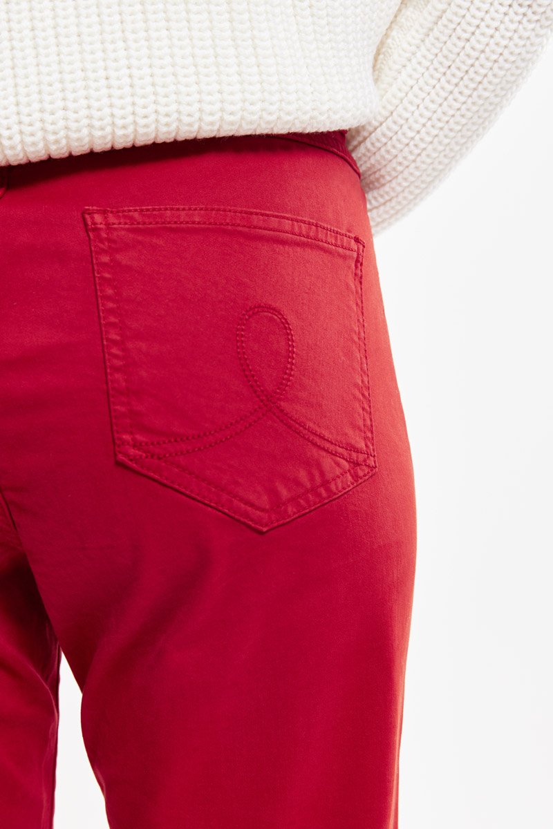 Pantalon droit - coton