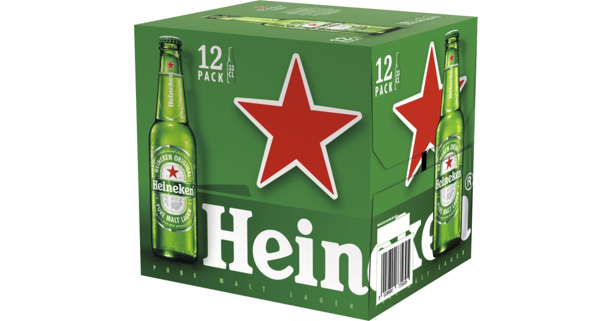 Heineken Bier Tray 12x 0,33 Liter (Einweg)
