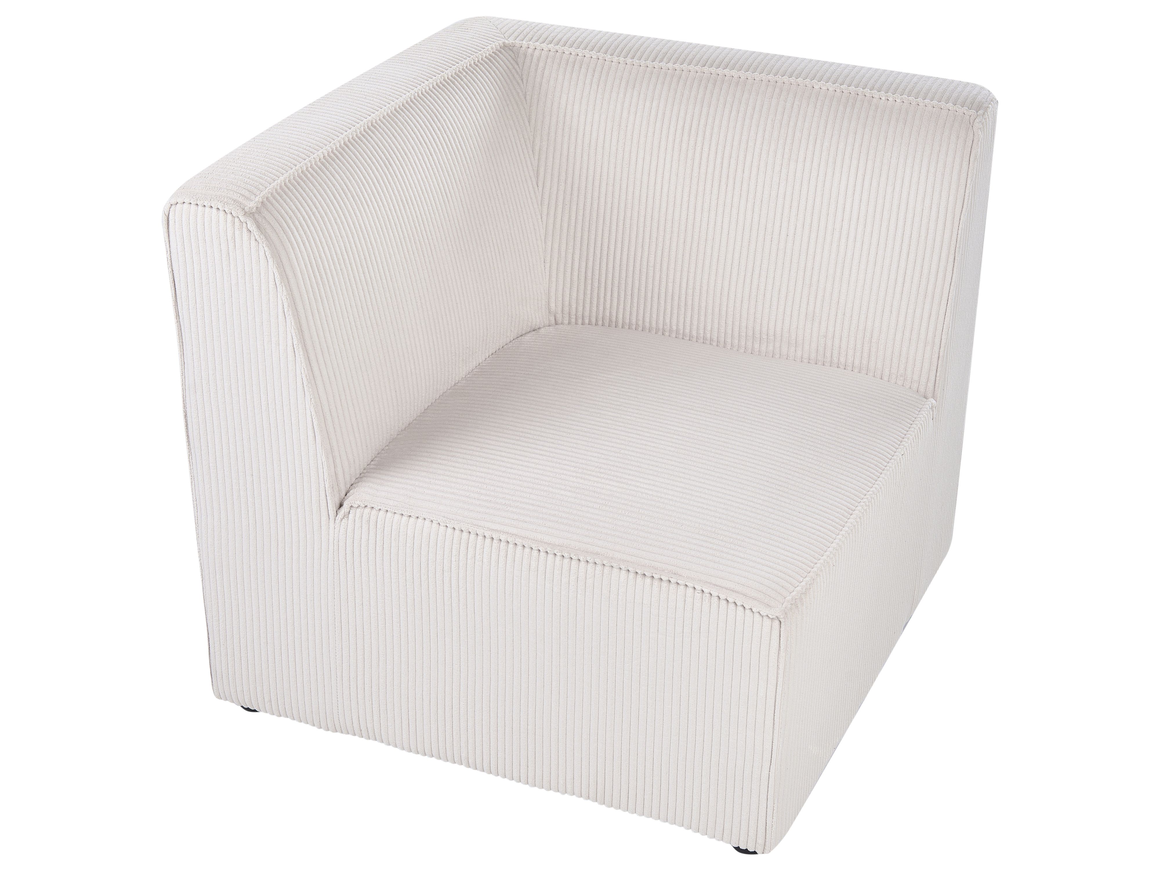 Modulaire hoekbank 4-zits LEMVIG Corduroy Beige linkszijdig