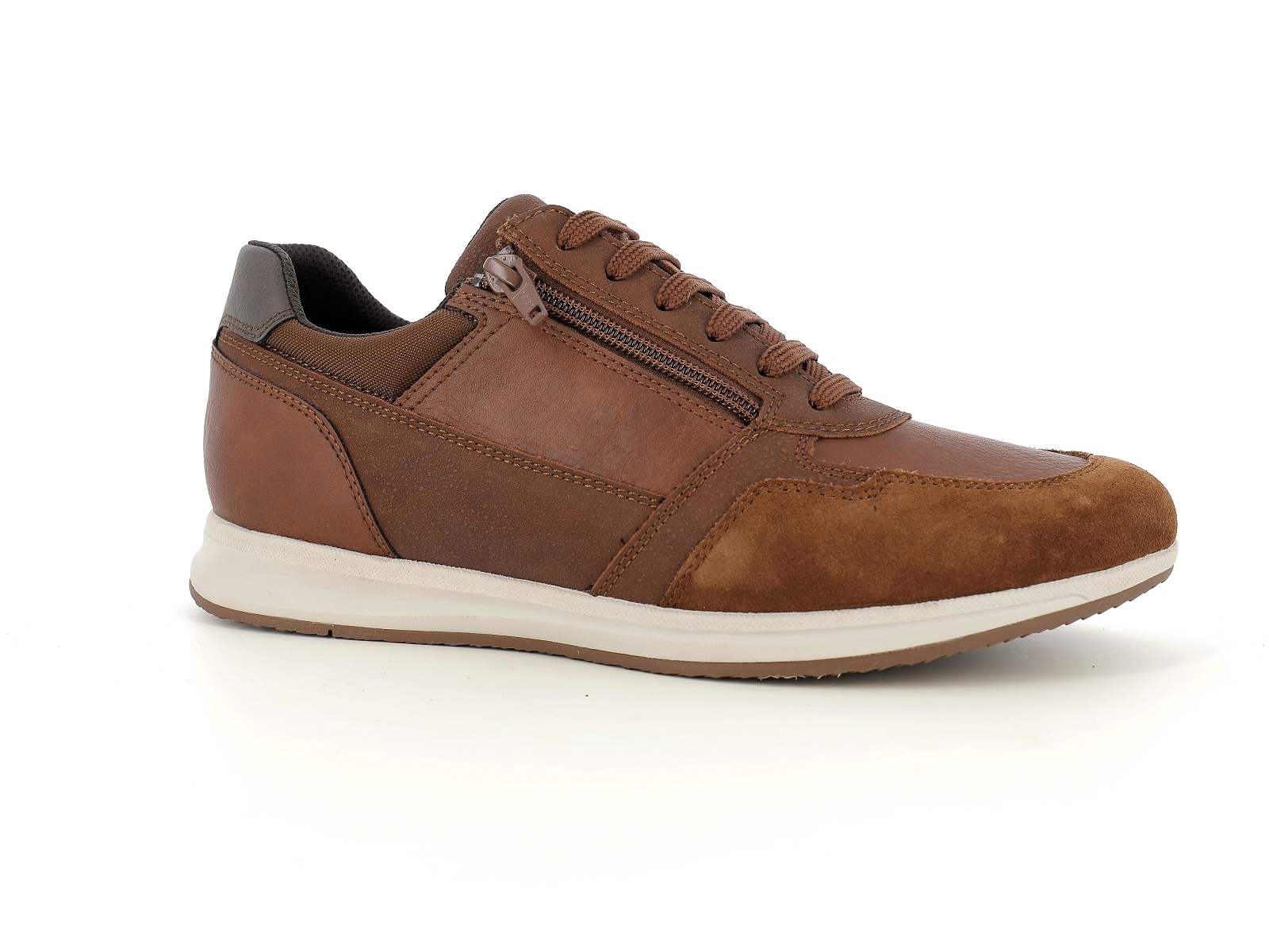 Geox-U AVERY U35H5A Matières combinées Cognac