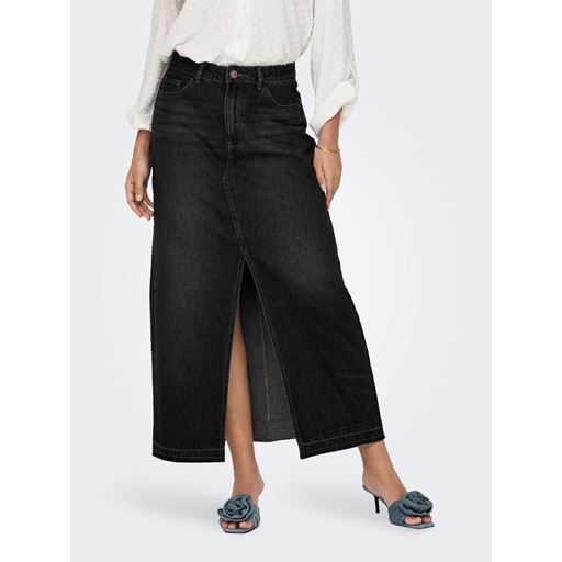 JDY Bella Denimnederdel, Black Denim, XS
