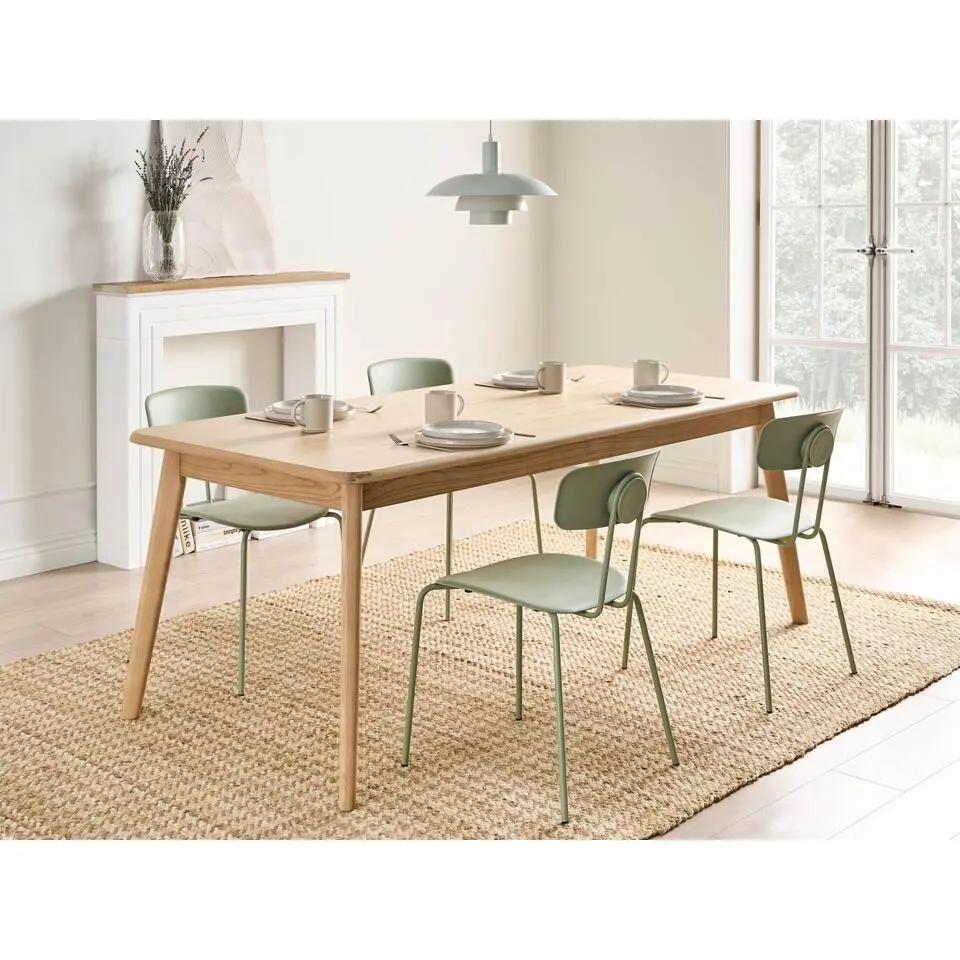 KEHO - Eettafel - Licht eikenhout - 200 x 90 cm - MDF