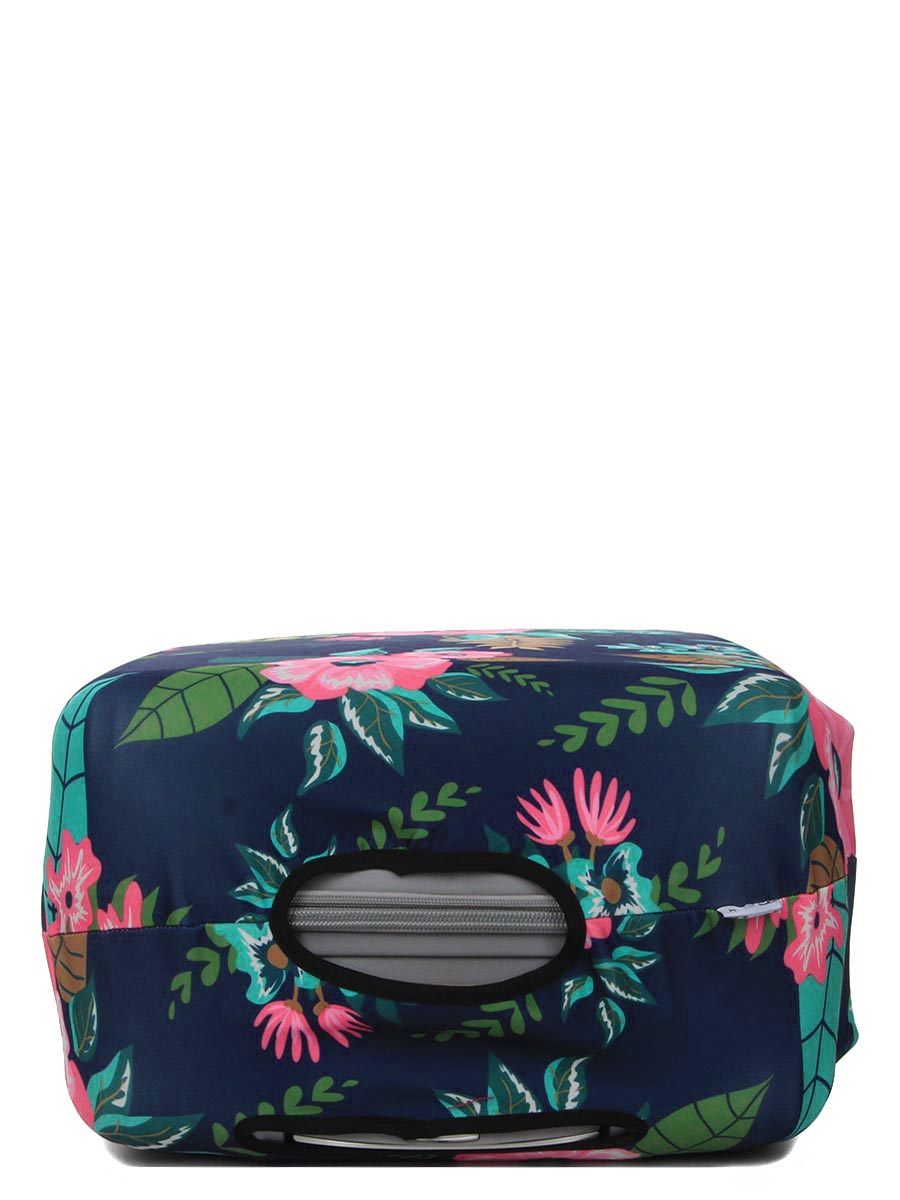 Housse de valise Periea Dark Blue with Flowers M
