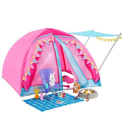 Barbie Puppenset - Camping Zelt und Puppen Brooklyn Und Malibu