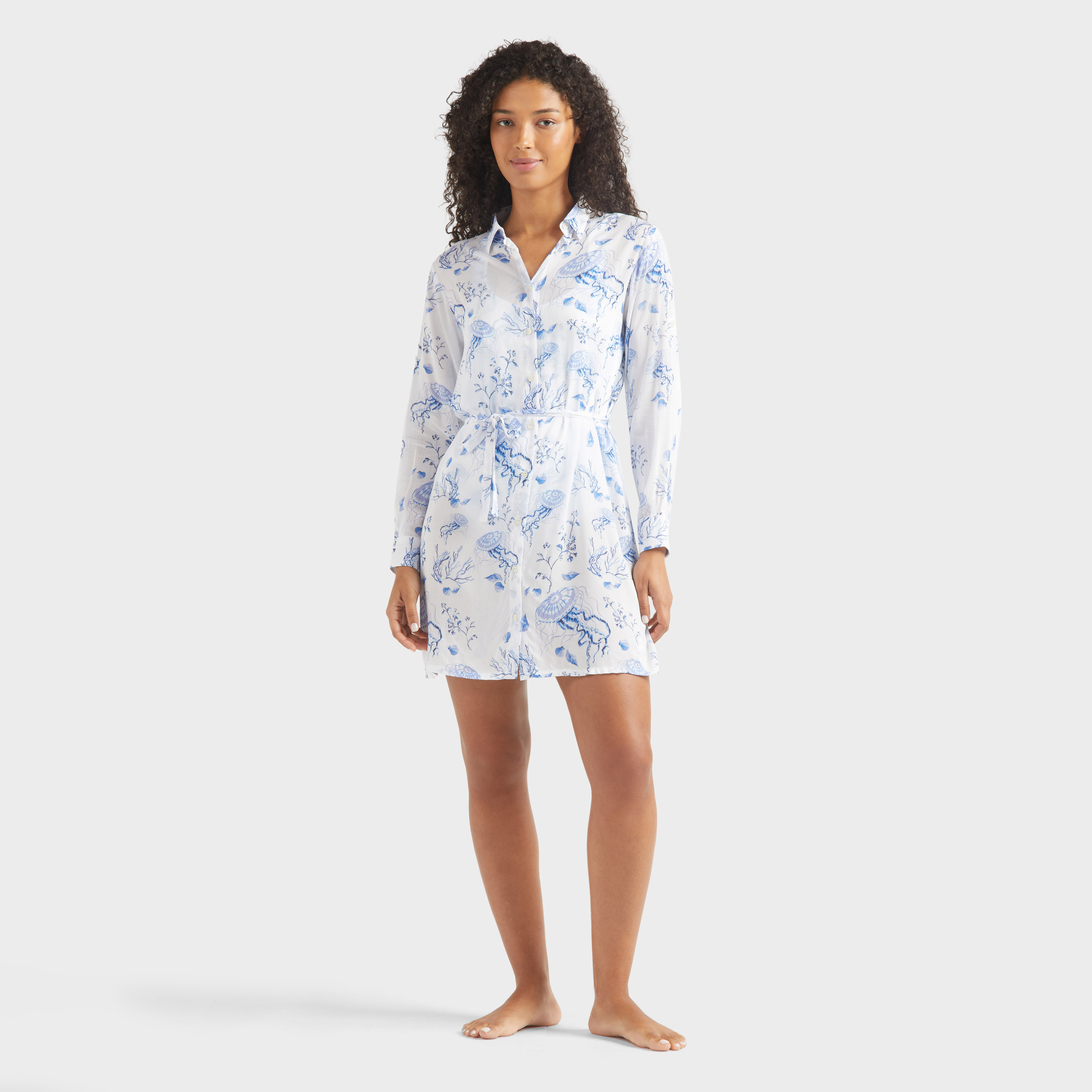 Robe chemise en viscose femme Medusa and Shells