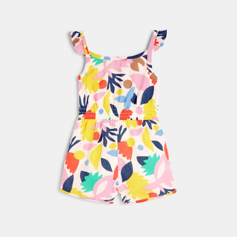 Combishort bébé fille à motifs abstraits blanc Catimini Blanc