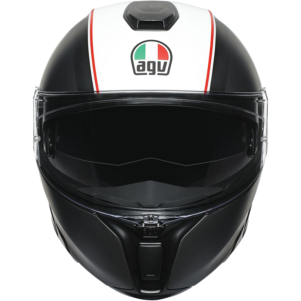 AGV - Casque Sportmodular Cover Gris Mat / Blanc