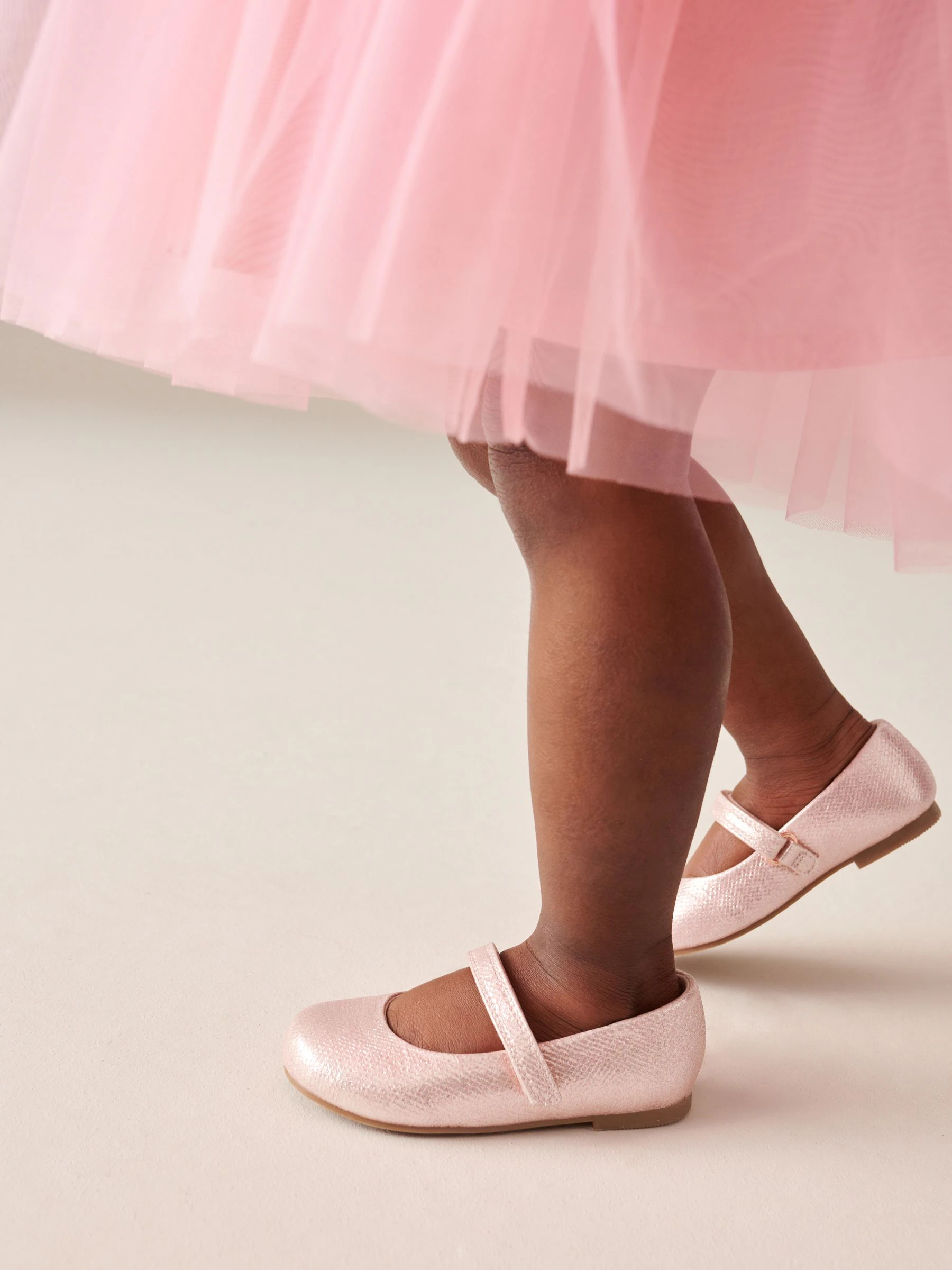 Roze - Mary Jane gelegenheidsschoenen met klittenbandsluiting