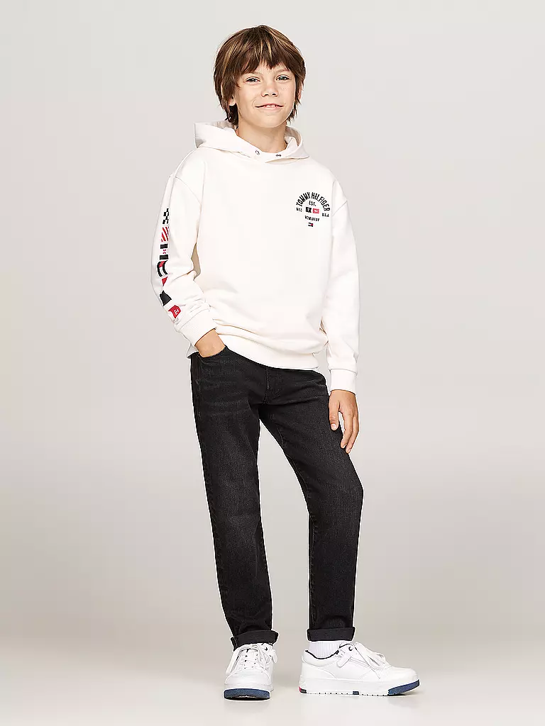 TOMMY HILFIGER Jungen Hoodie weiss