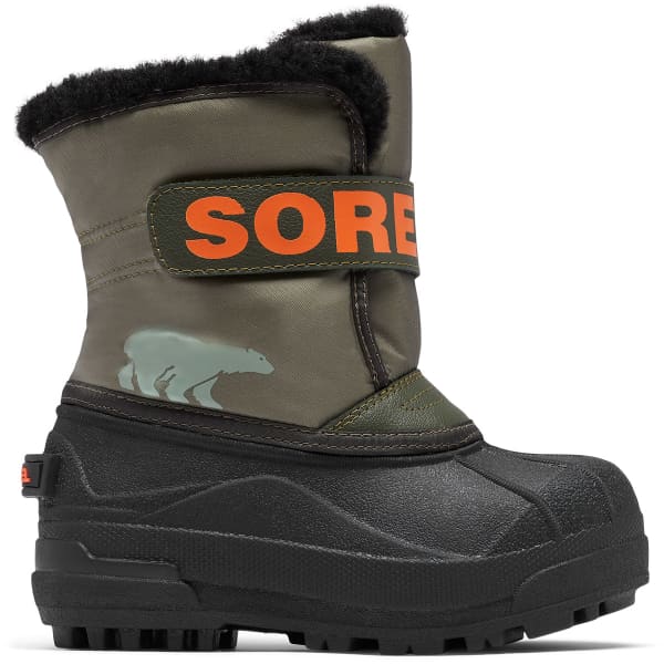 Après ski SOREL CHILDRENS SNOW COMMANDER STONE GREEN, ALPINE TUNDRA