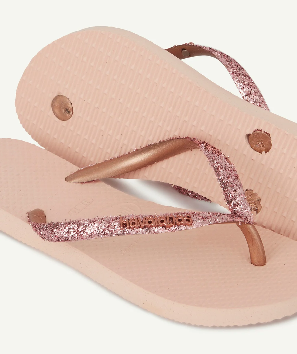 HAVAIANASTONGS FILLE ROSES PAILLETÉES