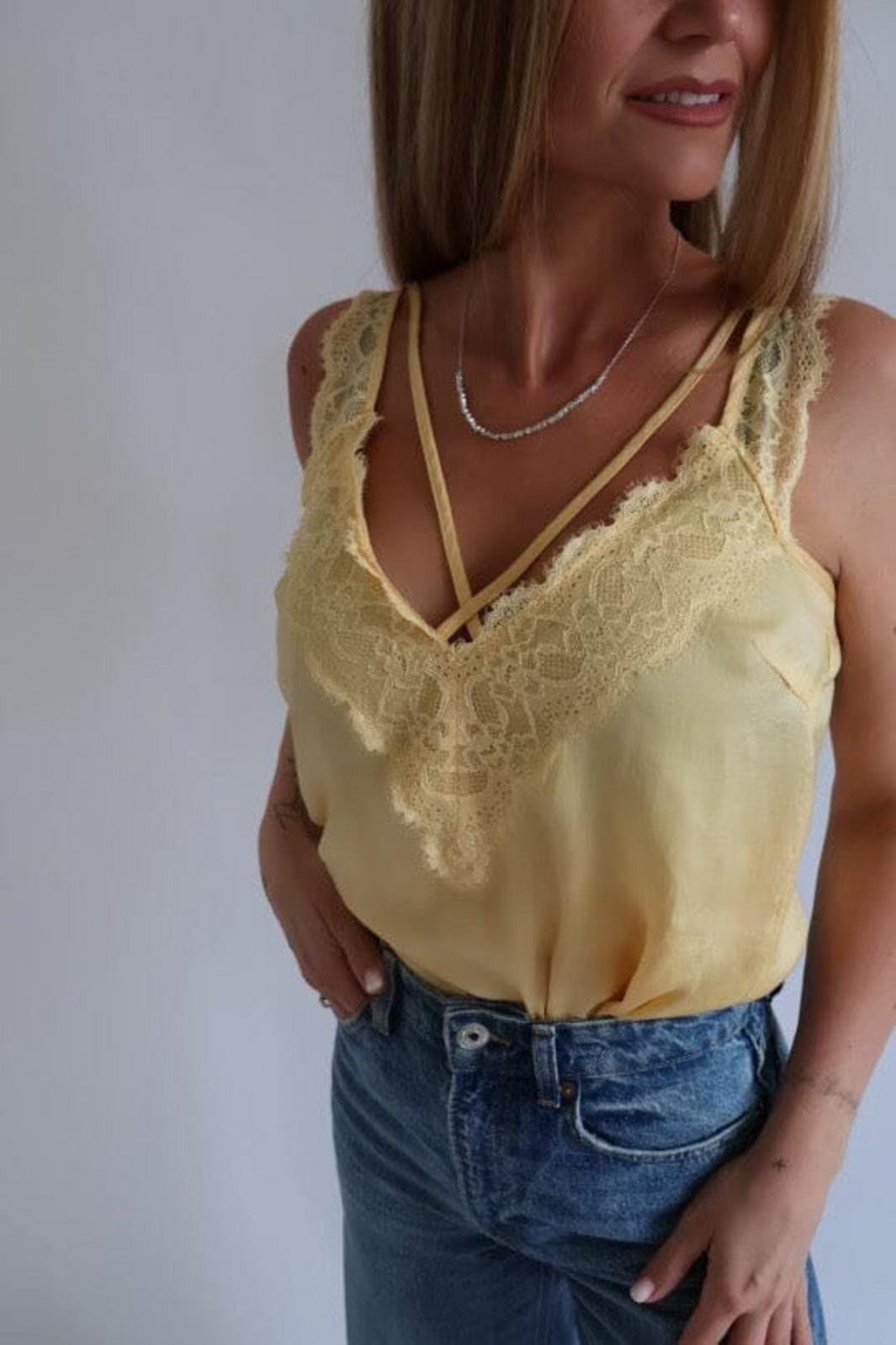 Valentin Studio String Top light yellow
