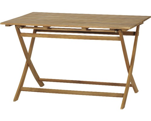 Falun tuinmeubelset, klapstoel, 4-zits, 5-delig, bruin
