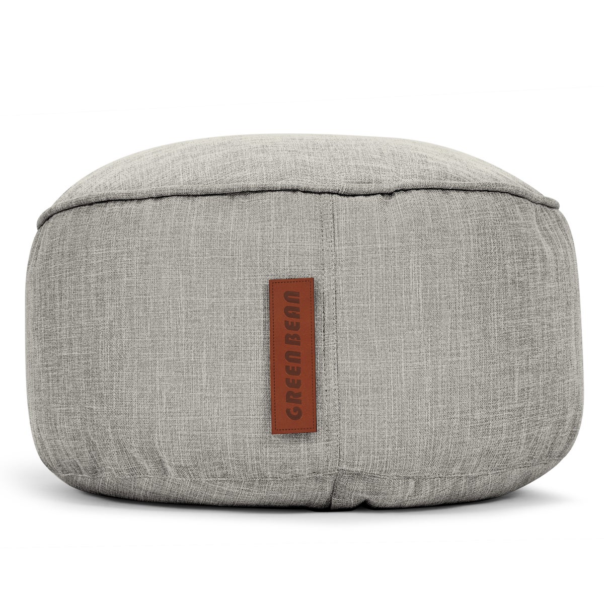 Green Bean Zitzakkruk 45x25cm met EPS-korrelvulling - Voetenbank Voetkussen Zitpoef voor Zitzakken - Vloerkussen voor Kinderen en Volwassenen - Voetsteun Zitkussen Kruk Grijs