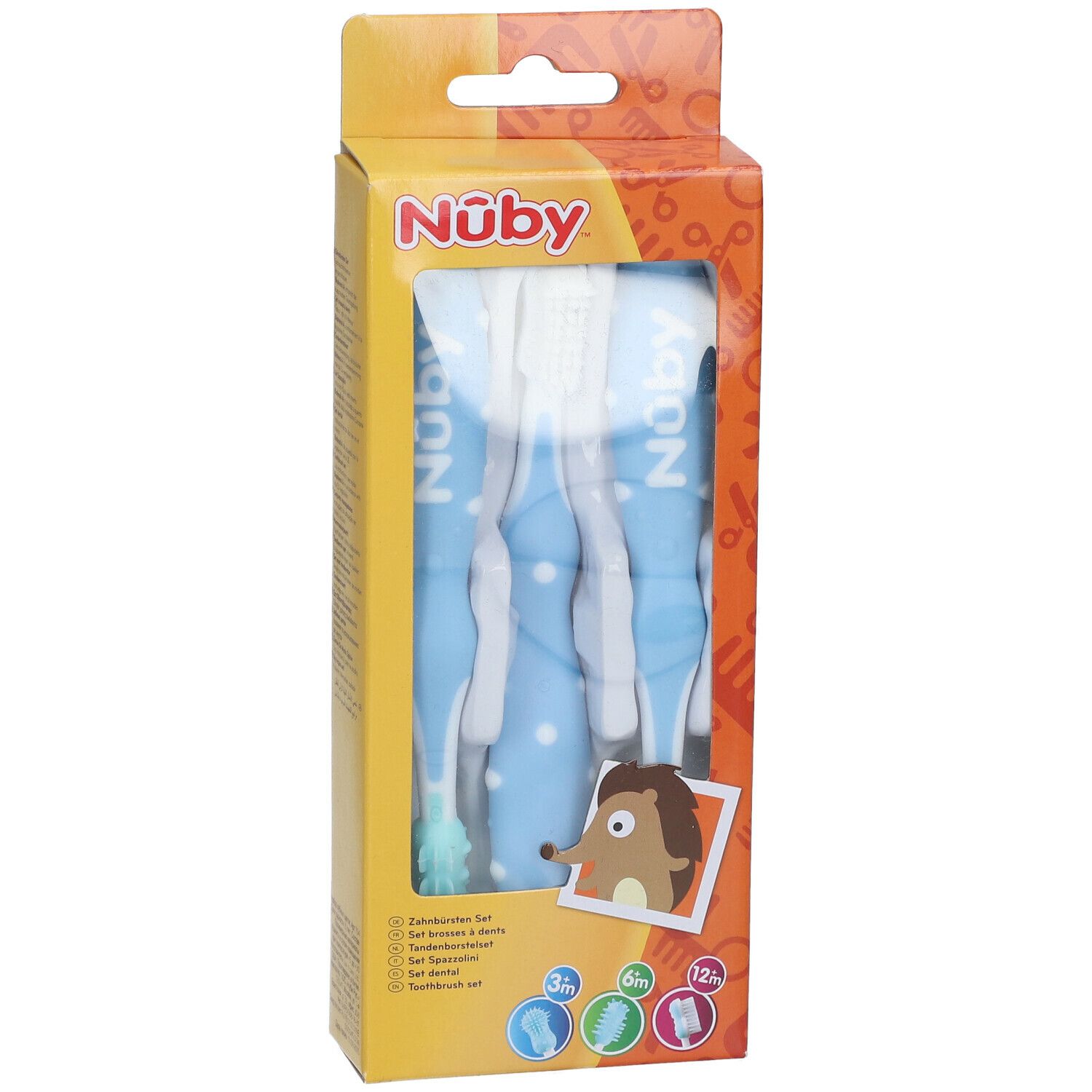 Nûby Zahnbürsten-Set + 3 Monaten (Farbe nicht wählbar)