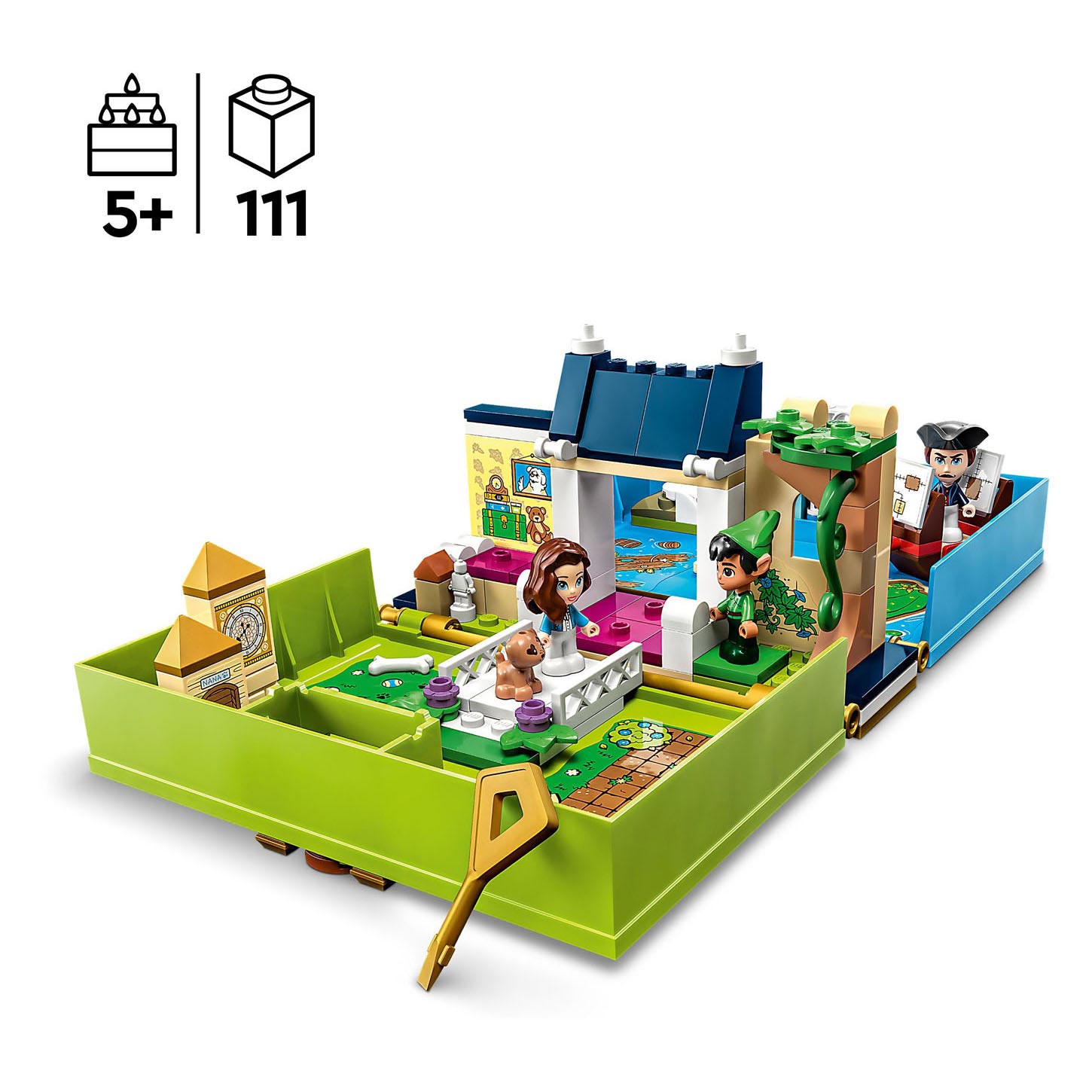 LEGO Disney Peter Pan & Wendy's Verhalenboekavontuur Set