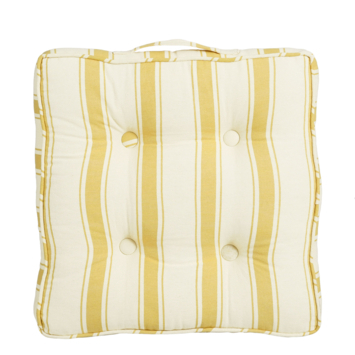 Matraskussen 45 x 45 x 7 cm oker wit