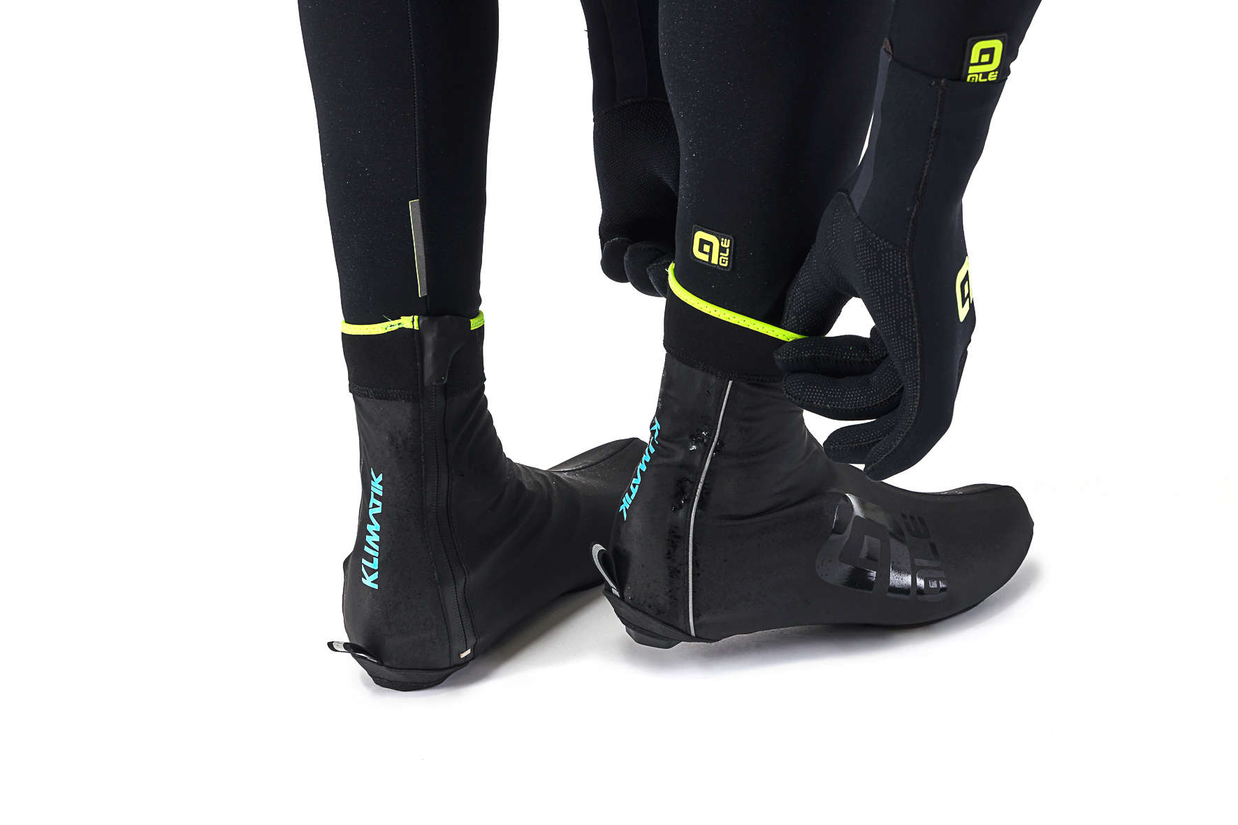 Ale Klimatik Overschoenen Zwart/Geel