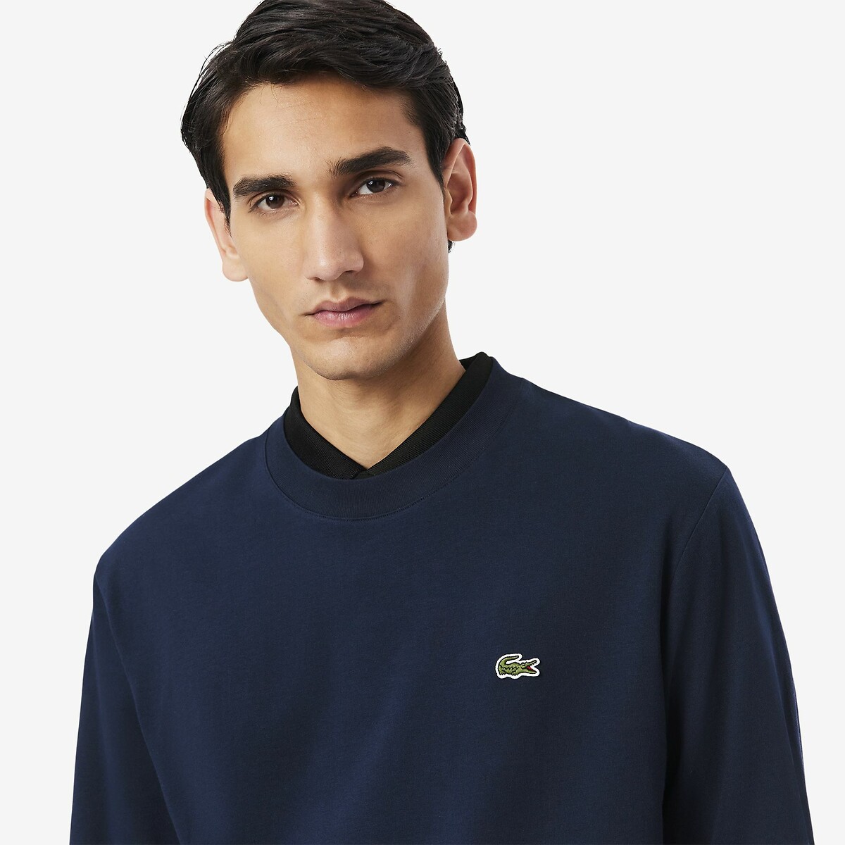 LACOSTE<br>Camiseta de manga comprida de algodão