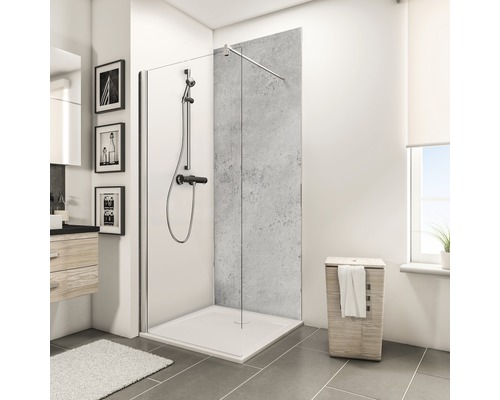 SCHULTE DecoDesign ExpressPlus douchewandpaneel, lichte steenlook, hoogglans, 255 x 100 cm, EP19010253 702