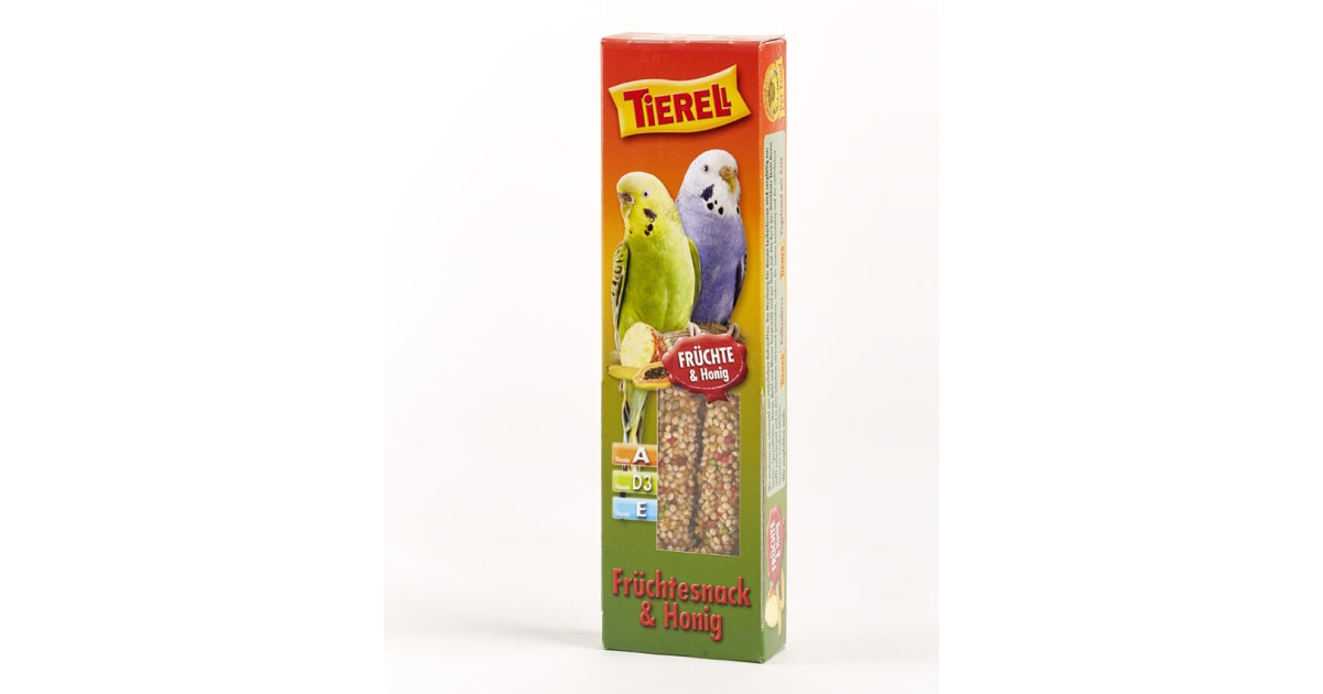 Tierell Sittich Früchtesnack und Honig 2er-Packung