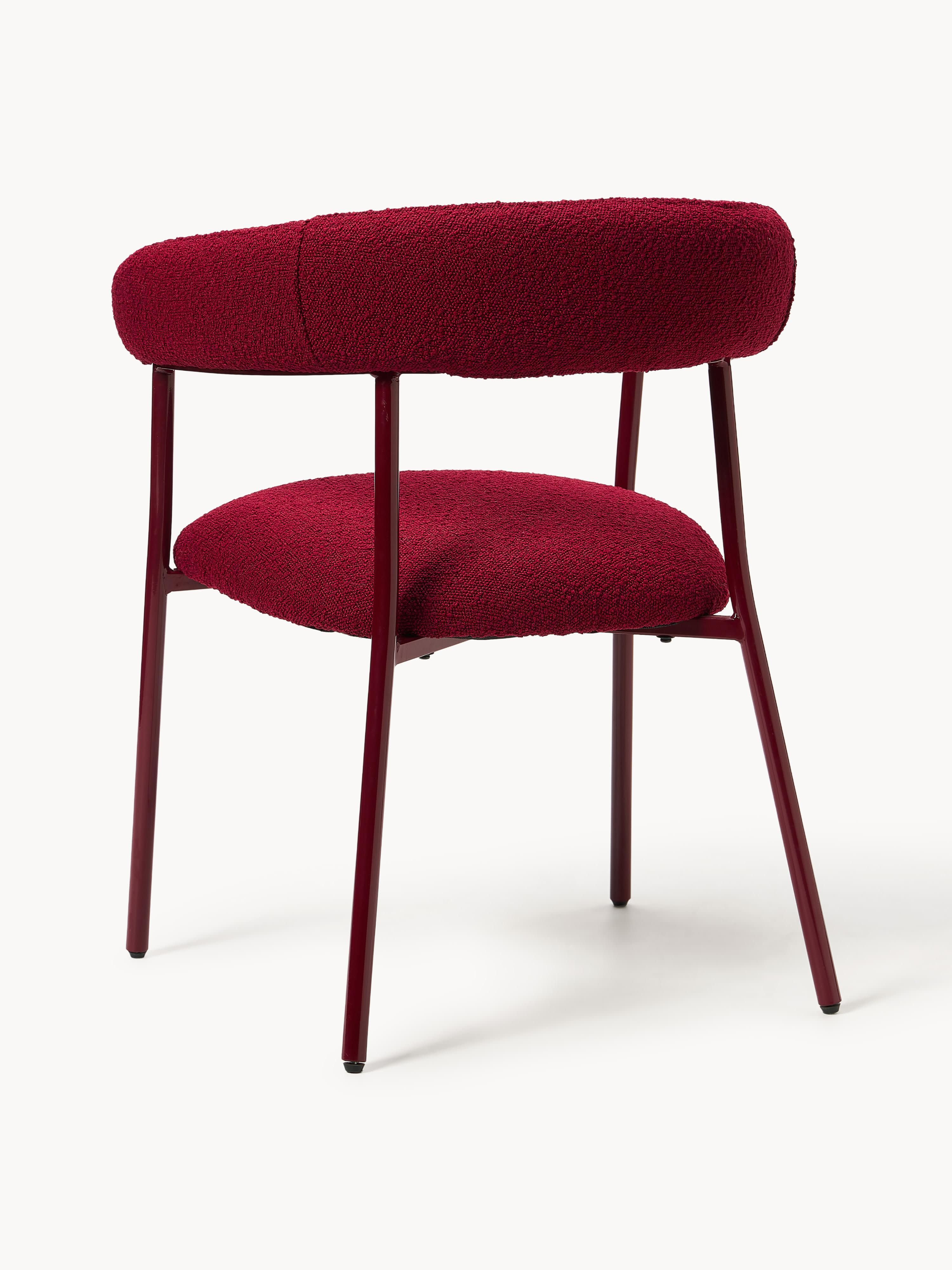 Bouclé gestoffeerde stoelen Thiago, 2 stuks