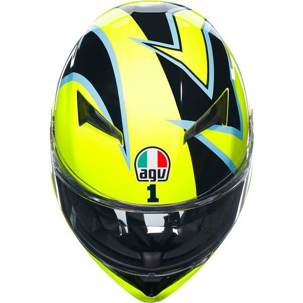 AGV - Casque K3 Rossi Winter Phillip Island 2005 Jaune / Noir