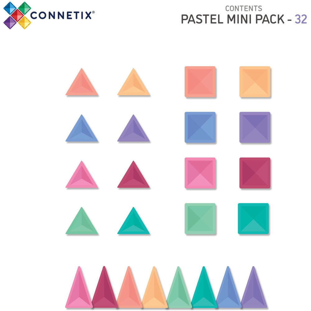 Køb Connetix Pastel Mini Pak 32 Styks