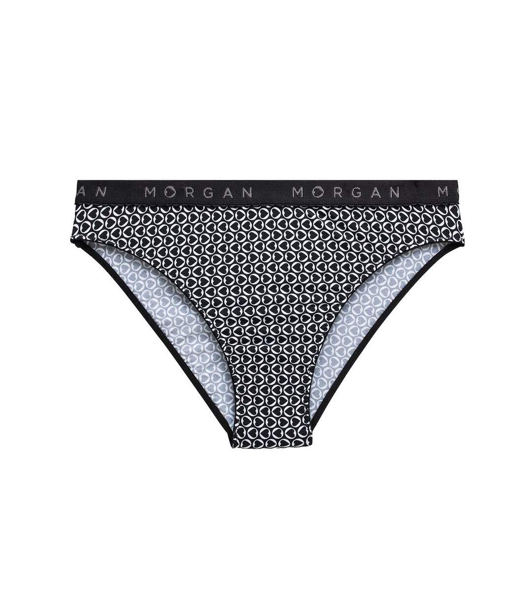 Slip en microfibre noir Gaby