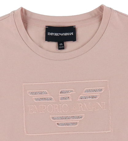 Emporio Armani Bluse - Rose Smoke m. Logo/Nieten